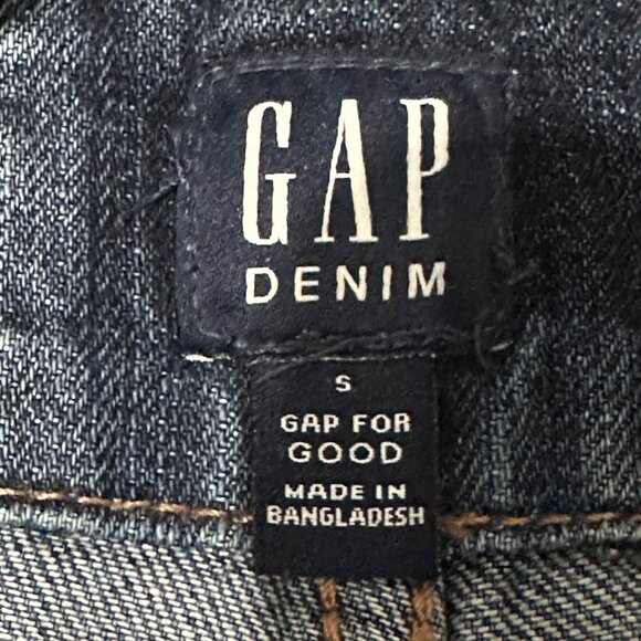GAP women’s size S medium wash overalls country core farmcore jeans - Picture 5 of 12